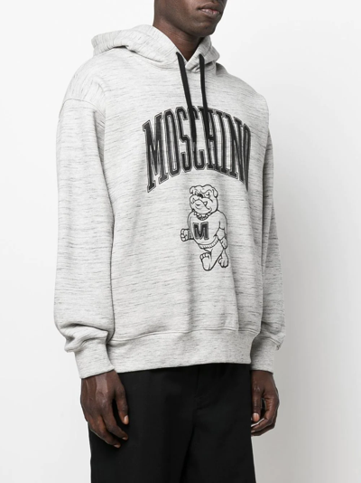 Moschino Sweatshirt With Logo Print In Grey