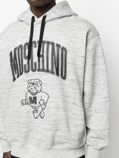 Moschino Sweatshirt With Logo Print In Grey