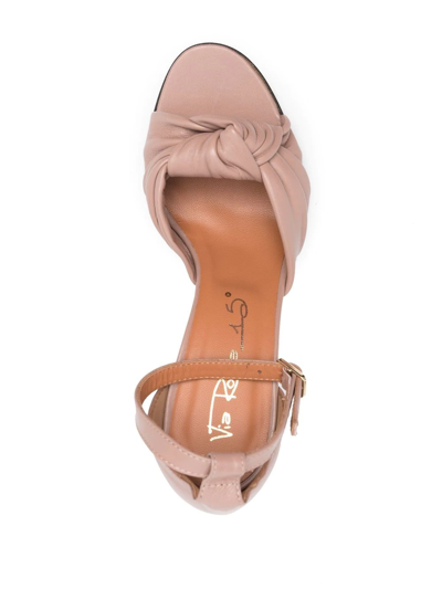 Shop Via Roma 15 High-heel Sandals In 粉色