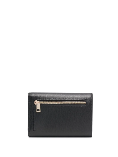 Furla 1927 Grained-effect Wallet In Black