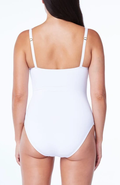 Shop Bleu By Rod Beattie Kore One-piece Swimsuit In White