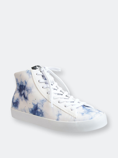 Shop Otbt Hologram High Top Sneakers In Blue