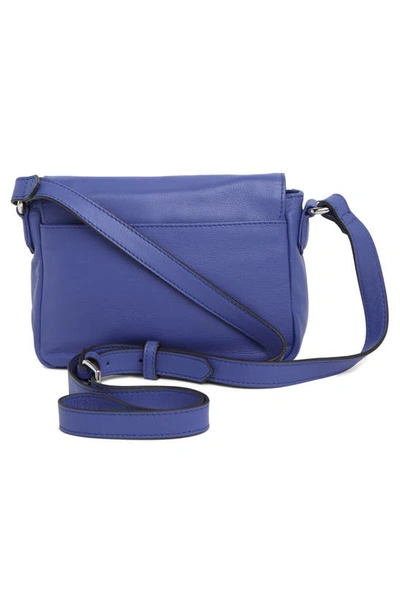 Shop Aimee Kestenberg Sorrento Leather Crossbody Bag In Blue Iris