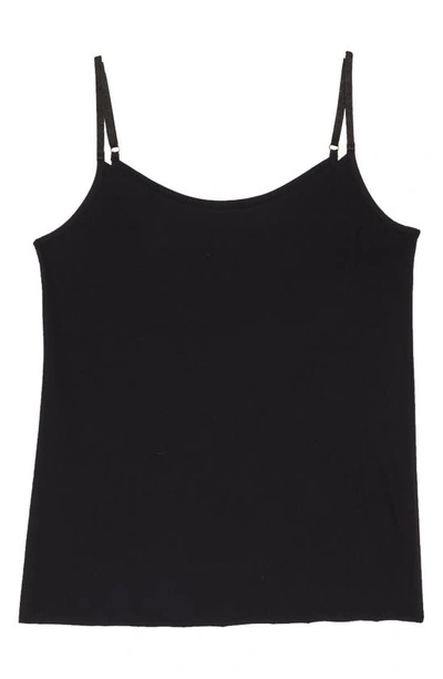 Commando Butter Scoop Neck Spandex Camisole In Black