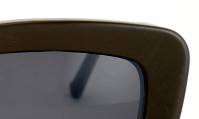 Shop Grey Ant Urlike 55mm Rectangle Sunglasses In Black / Grey