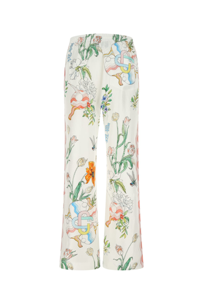 Shop Casablanca Printed Satin Wide-leg Pant Nd  Uomo M