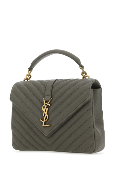 Shop Saint Laurent Grey Medium College Handbag  Grey  Donna Tu