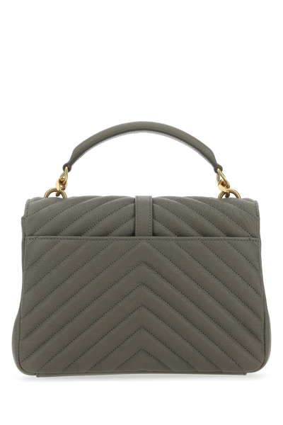 Shop Saint Laurent Grey Medium College Handbag  Grey  Donna Tu