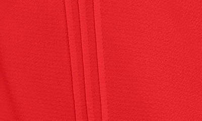 Shop Cece Pintuck Ruffle Short Sleeve Blouse In Fireball Red