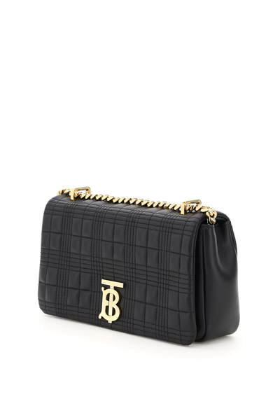 Shop Burberry Lola Small Bag In Quilted Leather In Black