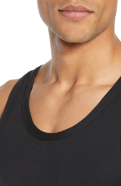 Shop Calvin Klein Ultrasoft Stretch Modal Solid Tank In Black