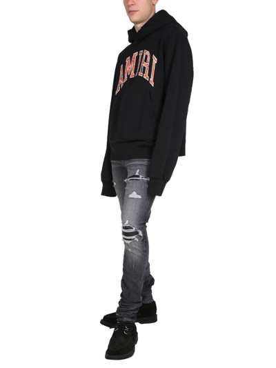 Shop Amiri Men's Black Cotton Sweatshirt