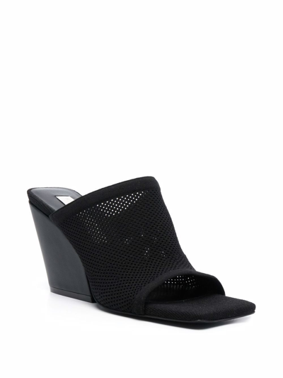 Shop Stella Mccartney Women's Black Fabric Sandals
