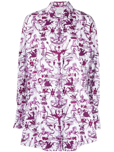 Shop Patou Women's Purple Cotton Dress