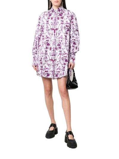 Shop Patou Women's Purple Cotton Dress