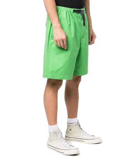 Shop Kenzo Men's Green Cotton Shorts