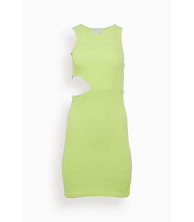 Shop Victor Glemaud Sleeveless Dress In Neon Green
