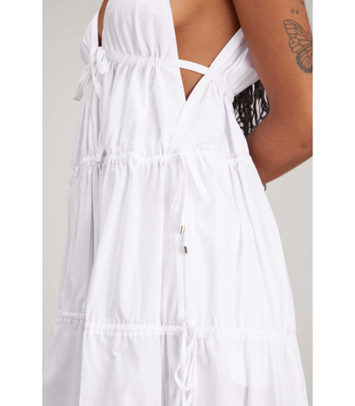 Shop Jonathan Simkhai April Js Cotton Dress In White