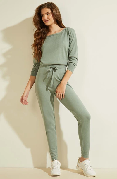 Shop Guess Tanya Joggers In Fade To Jade