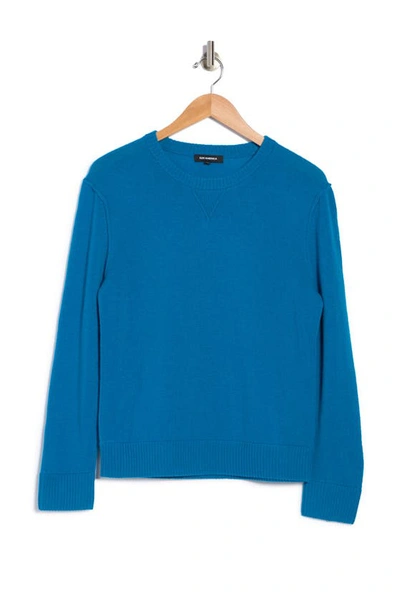 Shop 525 America Cashmere Relaxed Sweatshirt In Electric Teal