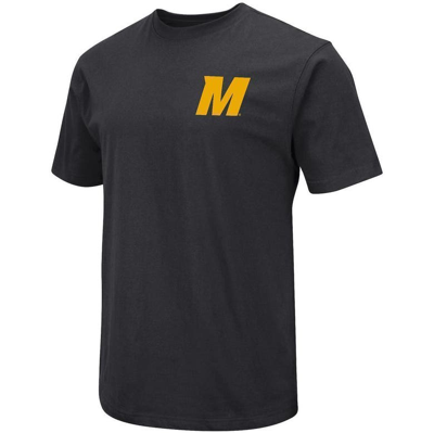 Shop Colosseum Black Missouri Tigers Baseball On-deck 2-hit T-shirt