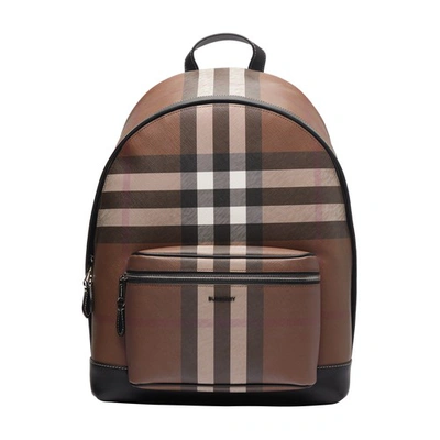 Shop Burberry Backpack In Dark Birch Brown