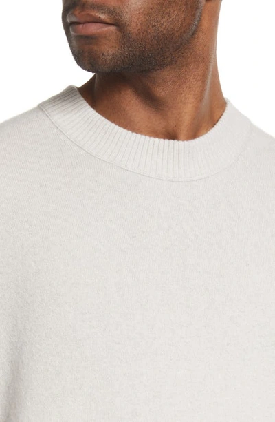 Shop Frame Cashmere Crewneck Sweater In Milk