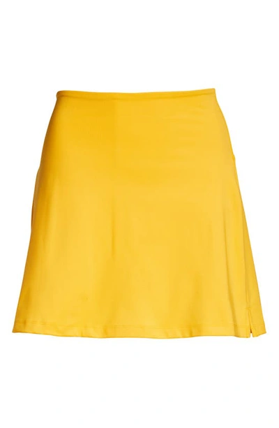 Shop Girlfriend Collective High Waist Skirt In Golden Glow