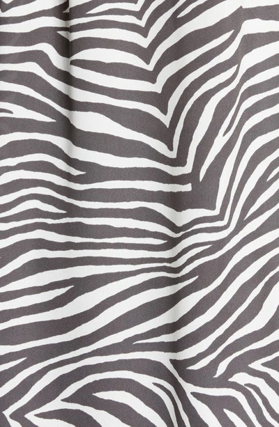 Shop Nydj Print Sleeveless Pleat Back Top In Metro Zebra