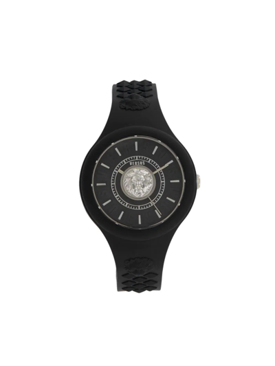 Versus Women's 39mm Silicone & Stainless Steel Watch In Black