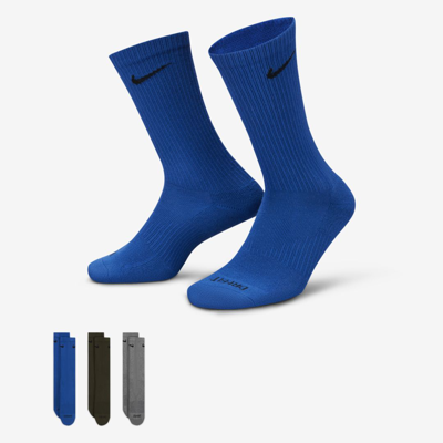 Shop Nike Everyday Plus Cushioned Training Crew Socks In Multi-color