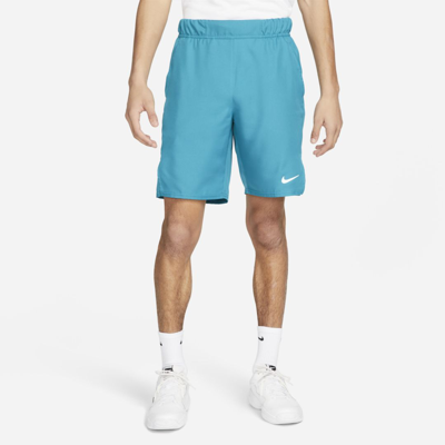 Shop Nike Court Dri-fit Victory Men's 9" Tennis Shorts In Bright Spruce,white