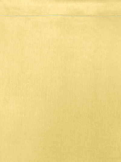 Shop Anne De Solene Vexin Cotton Percale Flat Sheet In Pollen Yellow