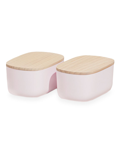 Shop Open Spaces Small Wooden Lid Bins
