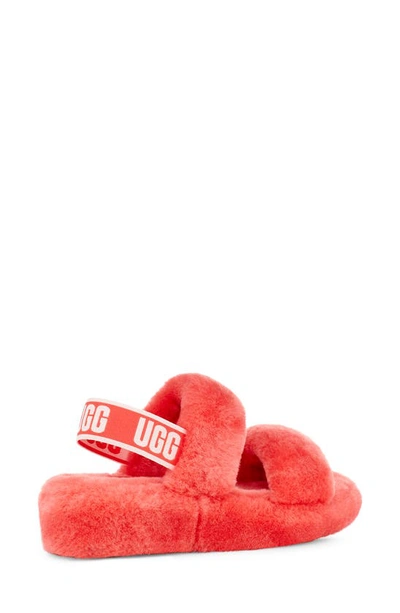 Shop Ugg Oh Yeah Slingback Slipper In Pop Coral
