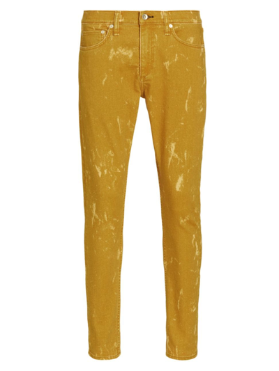 Shop Rag & Bone Men's Mid-rise Stretch Skinny Jeans In Golden Bro