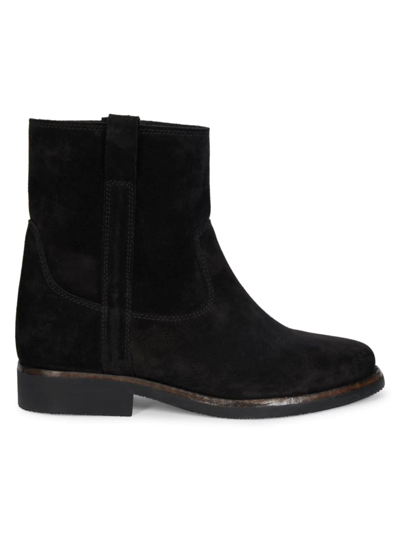 Shop Isabel Marant Women's Susee Suede Ankle Boots In Black