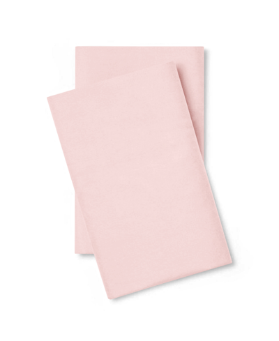 Pillow Gal Classic Cool Crisp 2 Piece Pillowcase Set, King In Light Pink