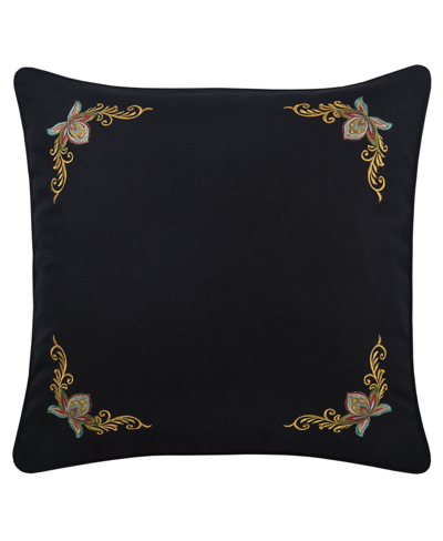 Shop Five Queens Court Stefania Sham, European Bedding In Black