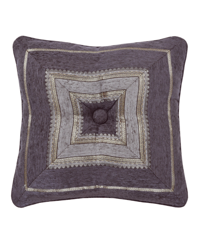 Shop Five Queens Court Dominique Decorative Pillow, 18" X 18" In Lavender