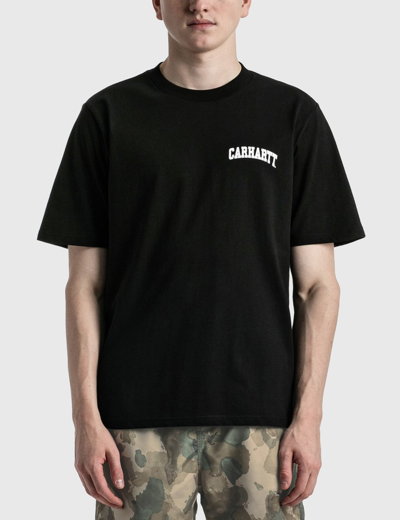 Shop Carhartt University Script T-shirt In Black