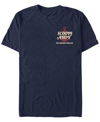 Shop Fifth Sun Men's Stranger Things Ahoy Ahoy Short Sleeve T-shirt In Navy