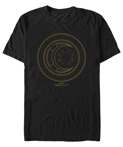 Shop Fifth Sun Men's Moon Knight Hieroglyphics Logo Short Sleeve T-shirt In Black