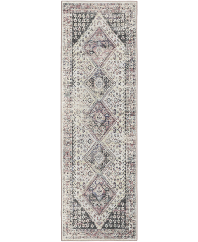 D Style Jericho Jc9 2'6" X 10' Runner Area Rug In Ivory