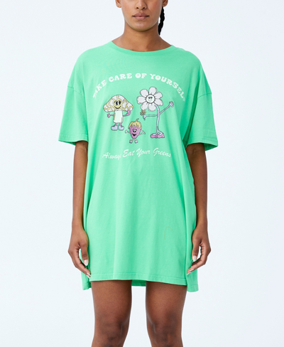 Shop Cotton On Women's 90's T-shirt Nightie In Lcn Wb/tweety Hippy Bird