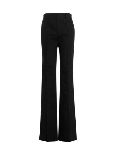 Shop Saint Laurent Straight-leg Trousers In Black Denim
