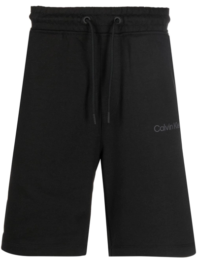 Shop Calvin Klein Jeans Est.1978 Logo Drawstring Shorts In Black