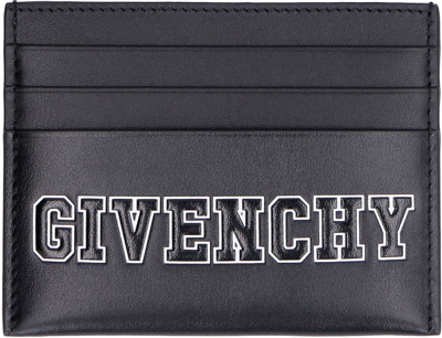 Shop Givenchy Logo Detail Leather Card Holder In Black