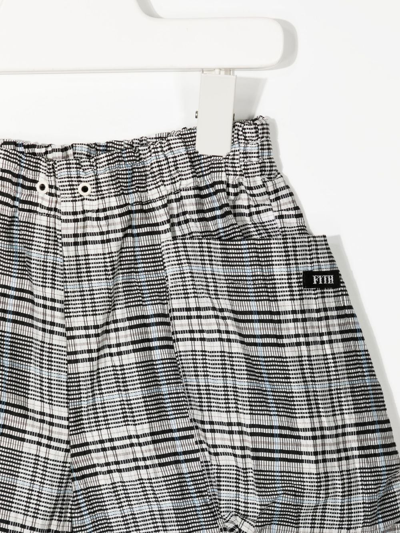 Shop Fith Checked Pocket-detail Shorts In Black