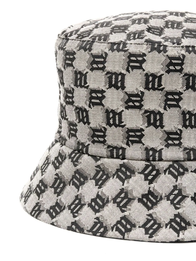 Misbhv All-over Monogram-pattern Bucket Hat In Neutrals